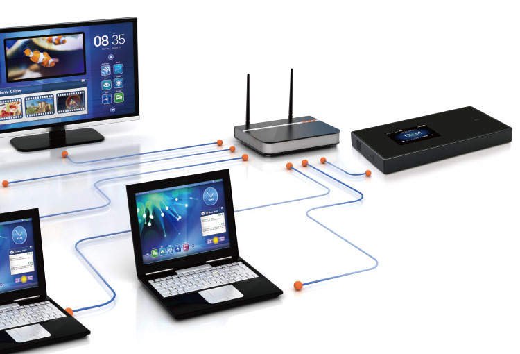 au 4G/5Gと、WiMAX2+(4G)に対応