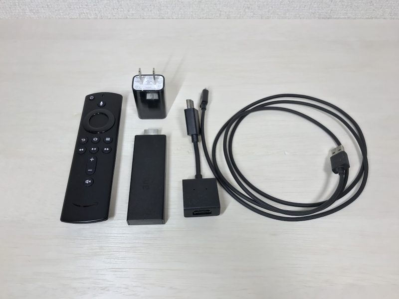 fire TV stickに入っている物品