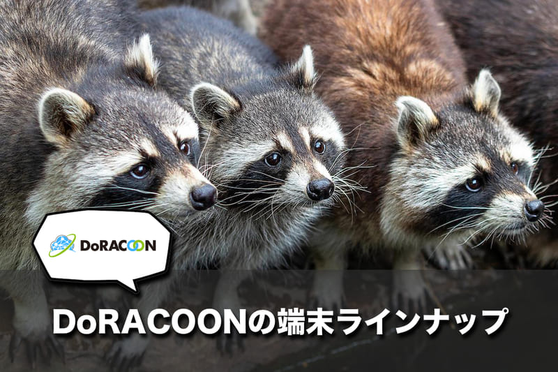 DoRACOONの端末ラインナップと各端末の特徴