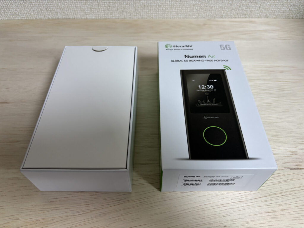 Numen Air U50の外箱と内箱