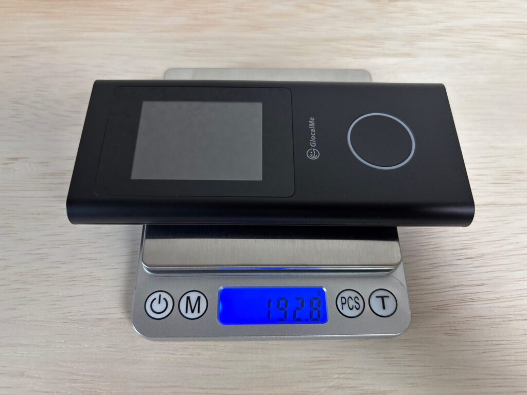 Numen Air U50の重量は192.8g