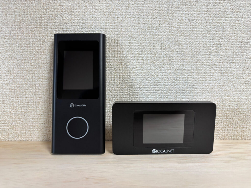 Numen Air U50と4G端末NA01の大きさ比較